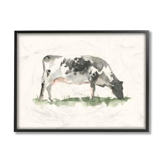 Stupell Industries Grazing Farm Cattle Framed Wall Art